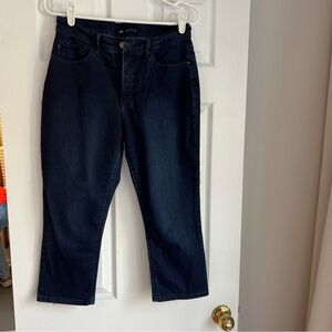 Lee Easy Fit Dark Blue Capri Jeans, size 10
